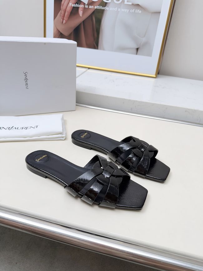 Saint Laurent tribute SANDALS in smooth leather 875936-5