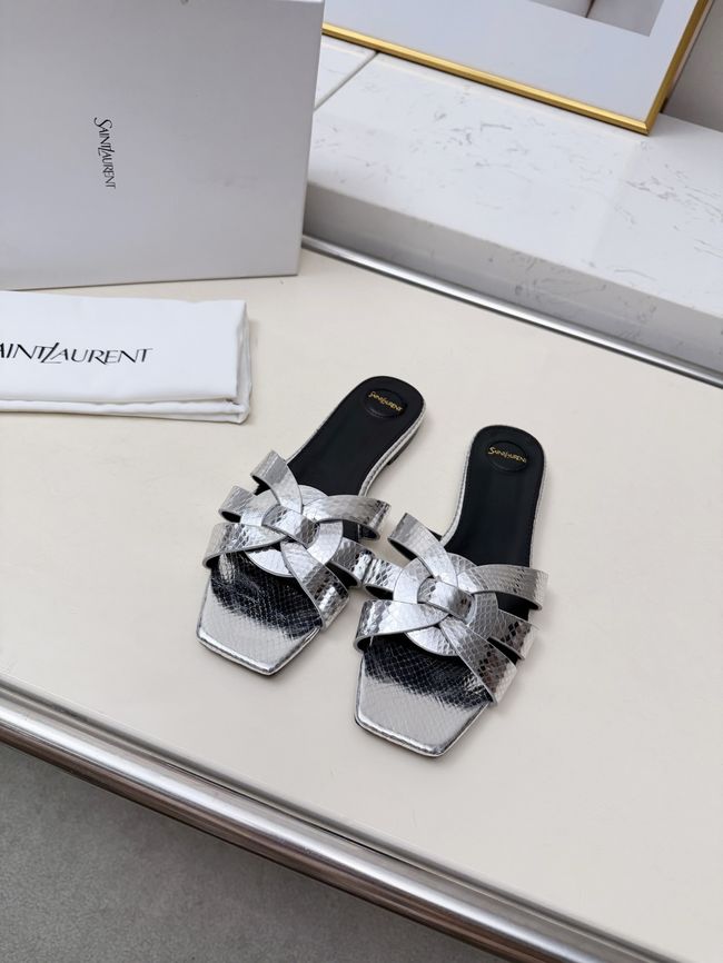 Saint Laurent tribute SANDALS in smooth leather 875936-6