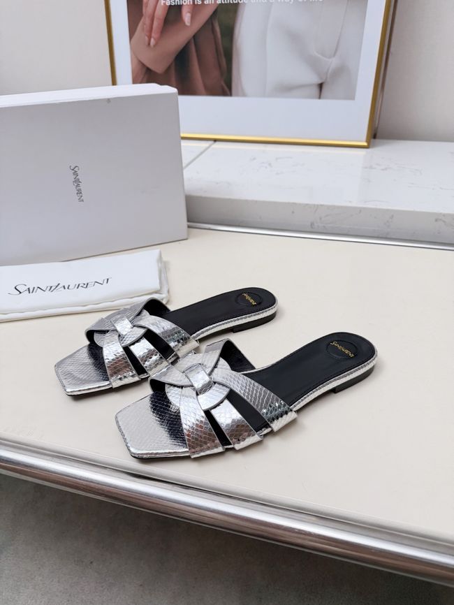 Saint Laurent tribute SANDALS in smooth leather 875936-6