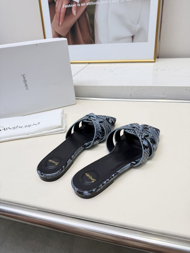 Saint Laurent tribute SANDALS in smooth leather 875936-8