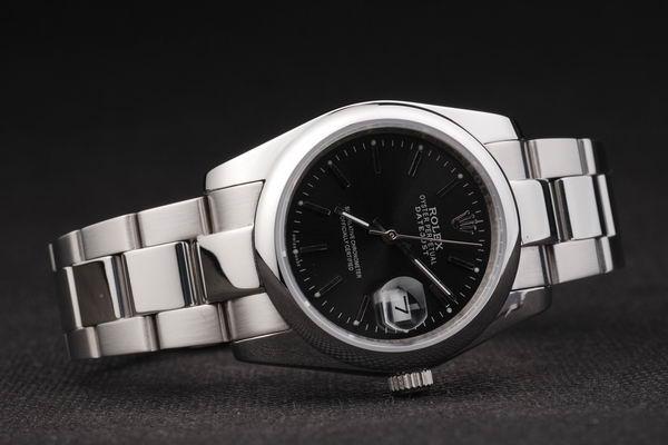 Rolex Datejust Swiss Mechanism Silver&Black Watch-RD2381 Rolex Datejust Swiss Mechanism Silver&Black Watch-RD2381